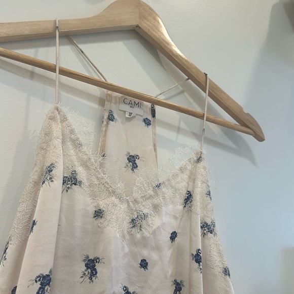 CamiNYC silk racer camisole - Picture 2 of 7